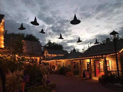 Evenings at WitchFest - floating witch hats 