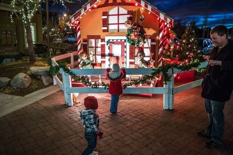 Christmas Elves at Gardner Village - Christmas lights and decorations 