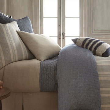 Blue Textured Quilt - Blue Textured Quilt 