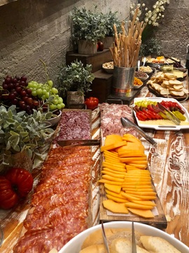 The Wheel Room located in Archibald's Restaurant  - Food platter at the Wheel Room  