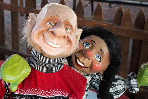 Gardner Village Christmas Elves - Ice skating elves at Gardner Village  