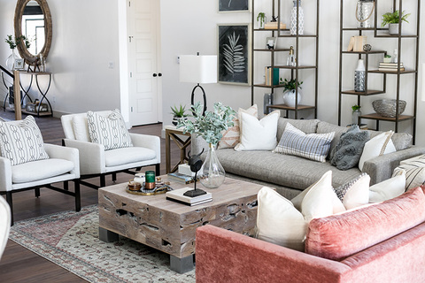 Down to Earth Projects | Urban Ridge Road - Contemporary living room sectional upholstered chairs 