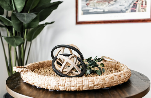 Down to Earth Projects | Jalais Lane - table accessories wicker tray 