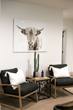 Down to Earth Projects | Urban Ridge Road - Sitting room Chairs metal base side table 