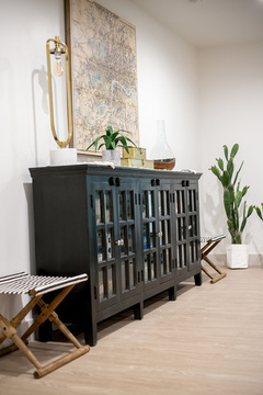 Down to Earth Projects | Urban Ridge Road - black console widowed panels  