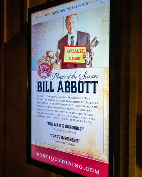 Mystique Dining - magician bill abbott at mystique dining 