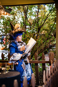 Gardner Village Witches - Broomina the witch at witches night out 