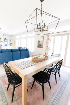 Down to Earth Projects | Draper Residence - kitchen table and great room 