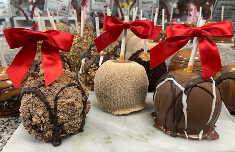 Caramel Apples at Chocolate Covered Wagon