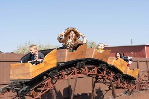 Ricochet Canyon Rollercoaster - witch on a rollercoaster ride 