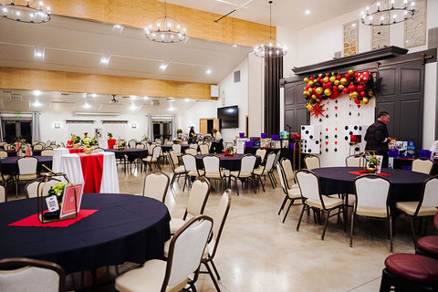 The Gathering Place Social Events - casino party will balloon arch 
