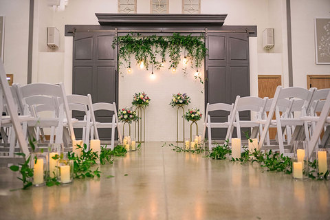 Weddings at The Gathering Place - ceremony set up 