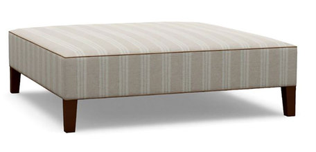  Del-Ray Custom Fabric Ottoman  | Contact Us for More Information