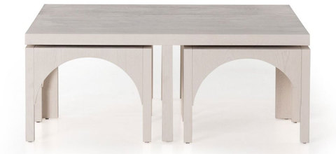 White Wood Coffee Table  | Contact Us for More Information