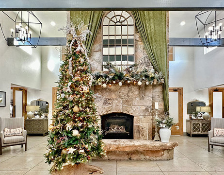 The Gathering Place Event Venue Entryway - the gathering place entryway with fireplace 