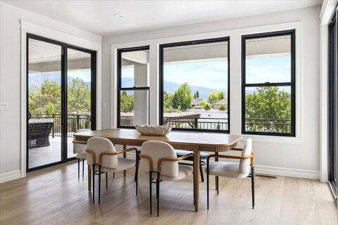 Down to Earth Projects<br>Symphony Homes Parade Ninth + North Design - dining room with table and chairs 