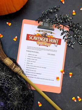 Witch Scavenger Hunt  - witch scavenger hunt 