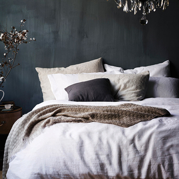 White Washed Linen Duvet - White Washed Linen Duvet 