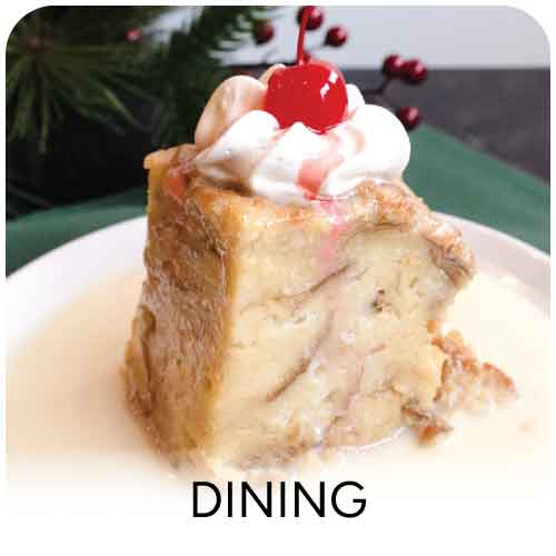 holiday dining at gardner village