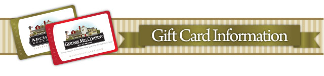 gift cards at Gardner Village