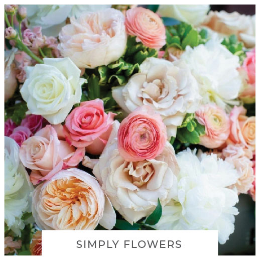 simply flowers wedding flowers