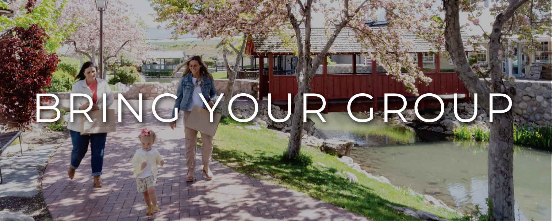 group tours at gardner village