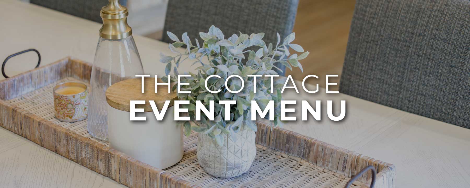 the cottage event menu the cottage event menu