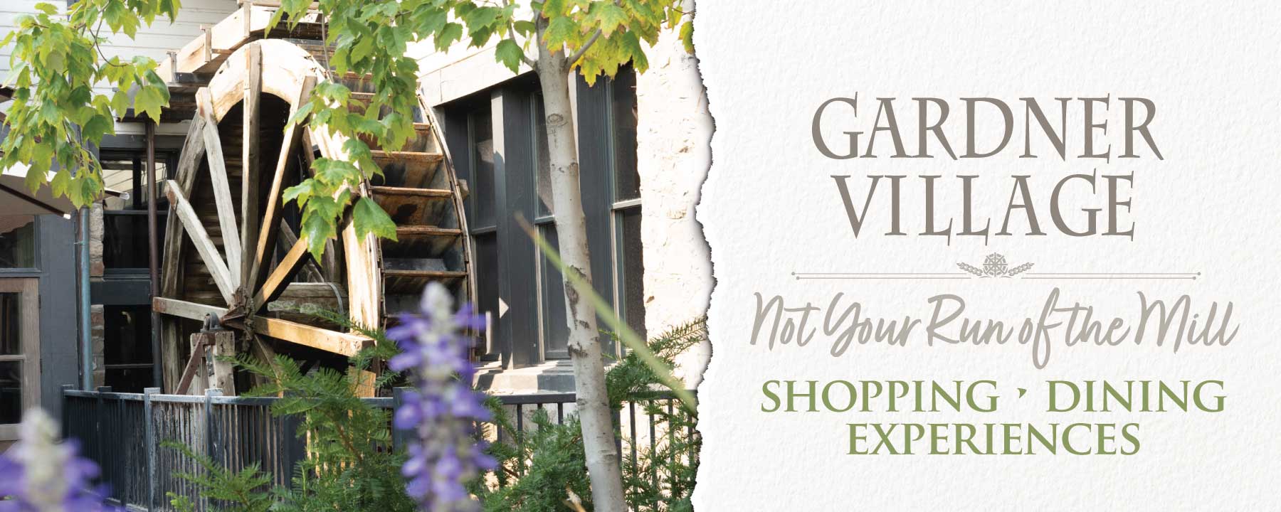 not your run of the mill experience at gardner village