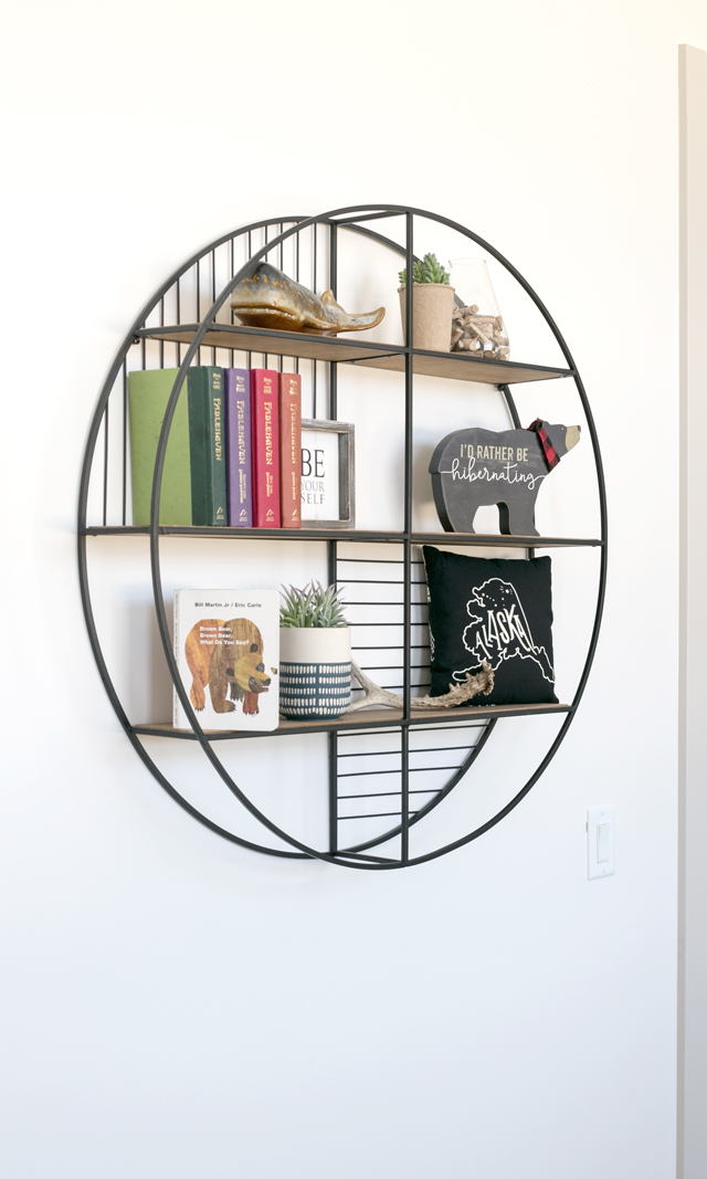 round wall shelf