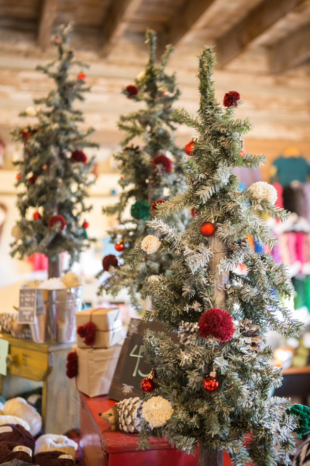 pom christmas tree ornaments