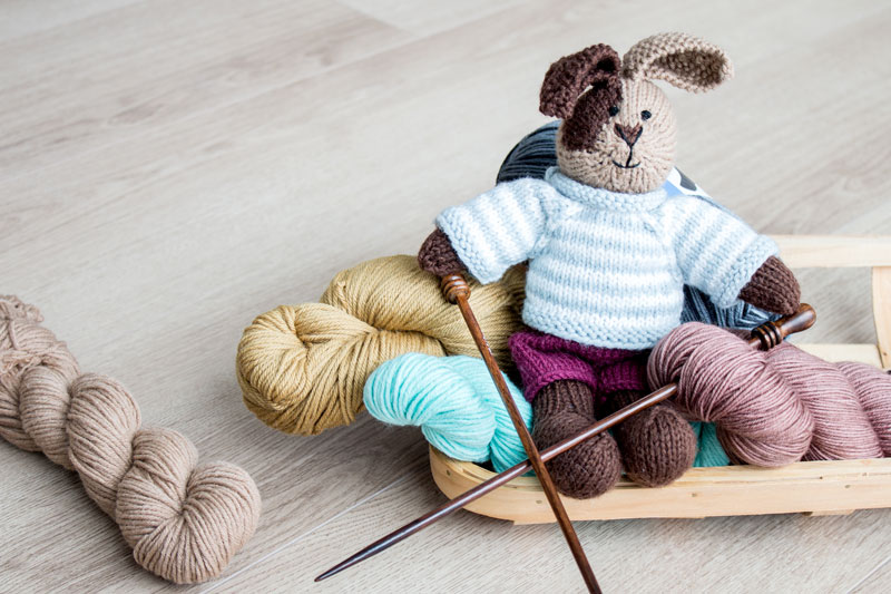 DIY easter decor from Willow Hill Yarn Company