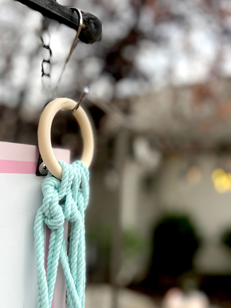 how to hang a macrame project