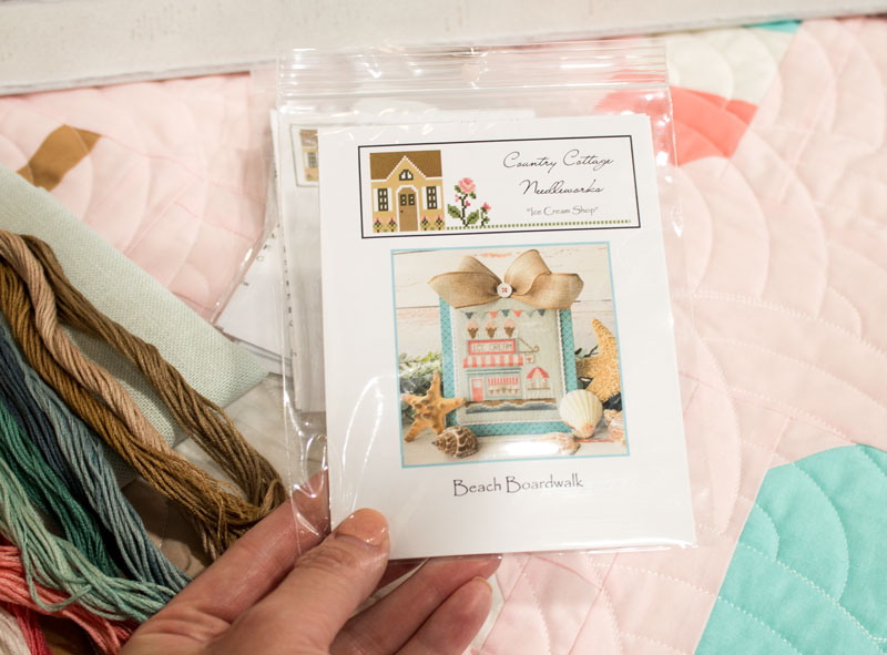 beach cross stitch pattern