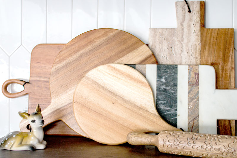 variety of cutting boards