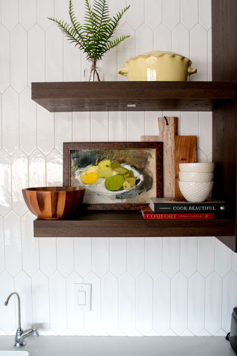 how to place art in the kitchen