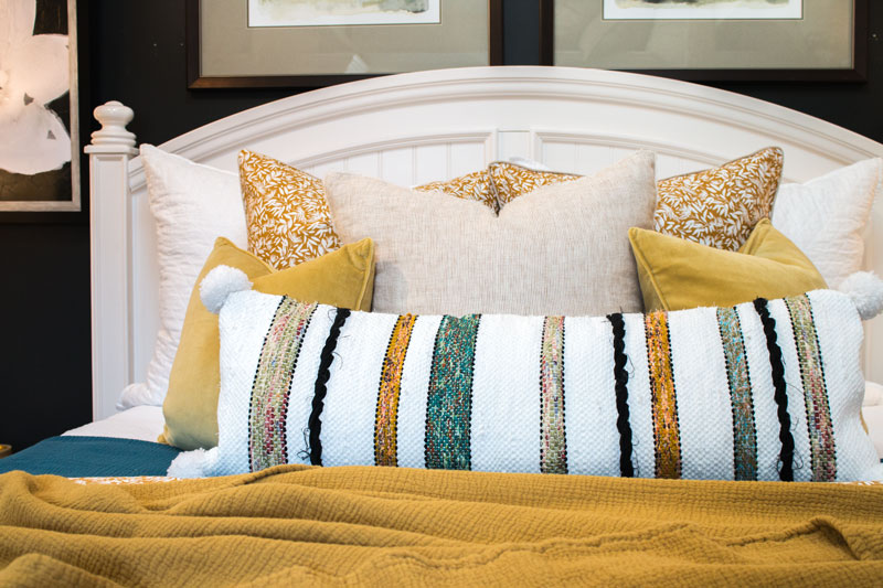 jewel tones in the bedroom