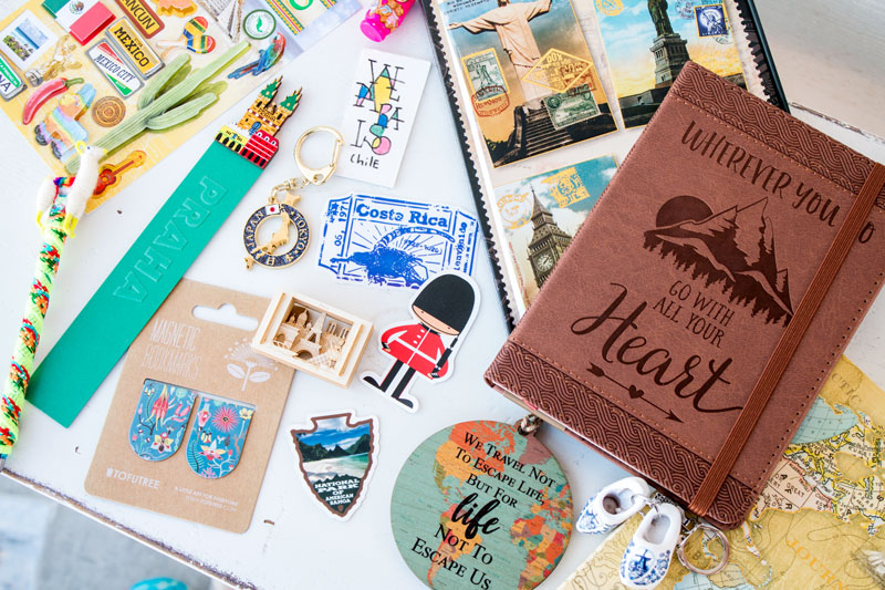 travel journal and vision board