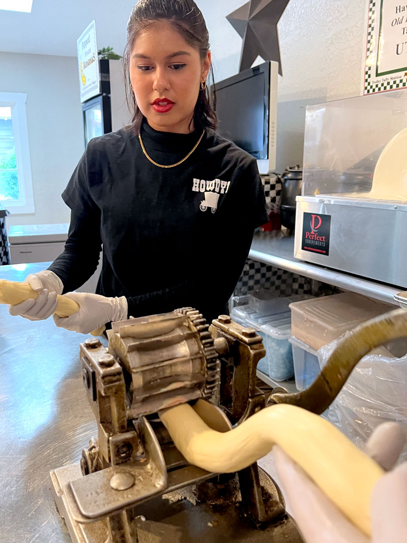 old fashioned candy cutter