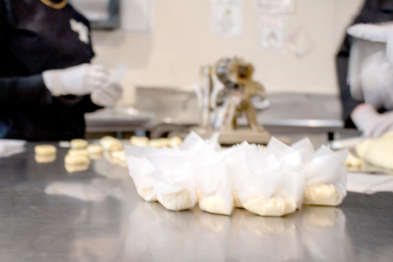 rosette wrapped taffy