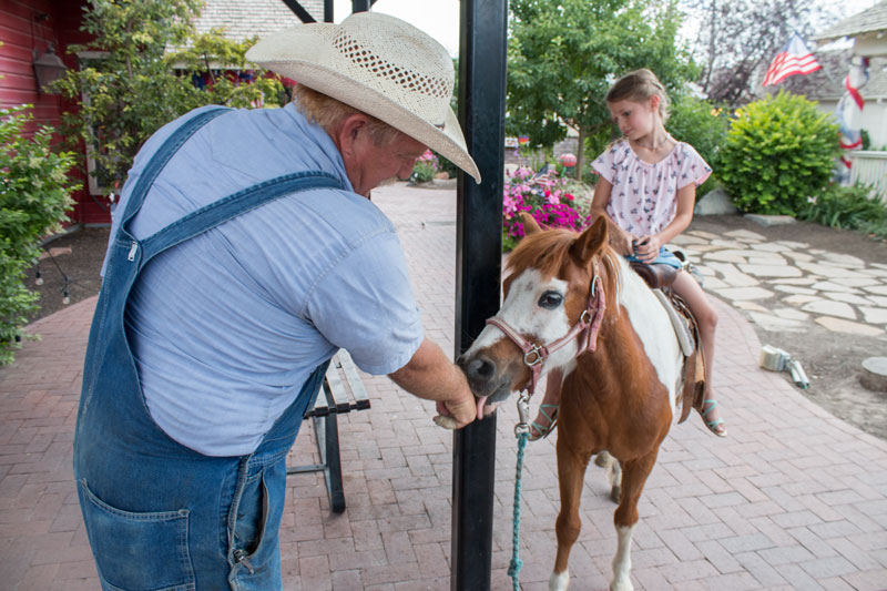 pony rides at Gardner Village