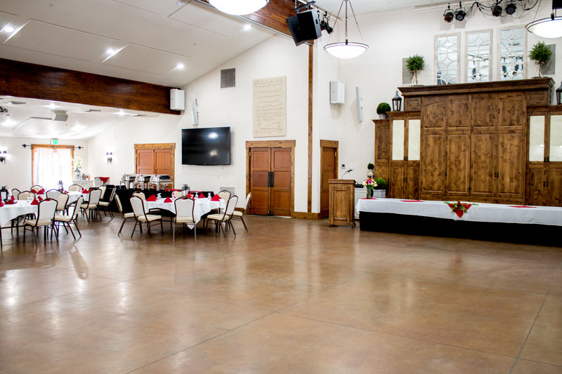 indoor reception centers with room to dance in Utah