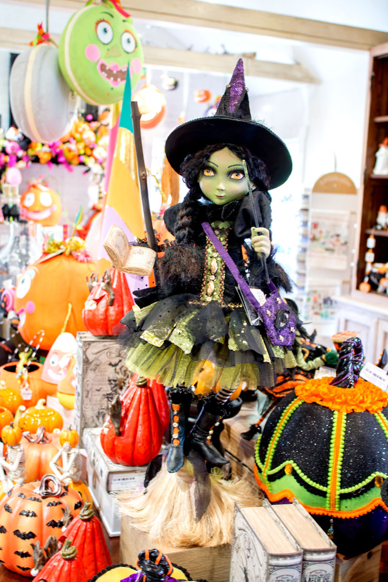 whimsical witch figurine