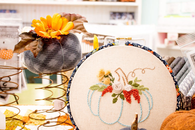 pumpkin embroidery