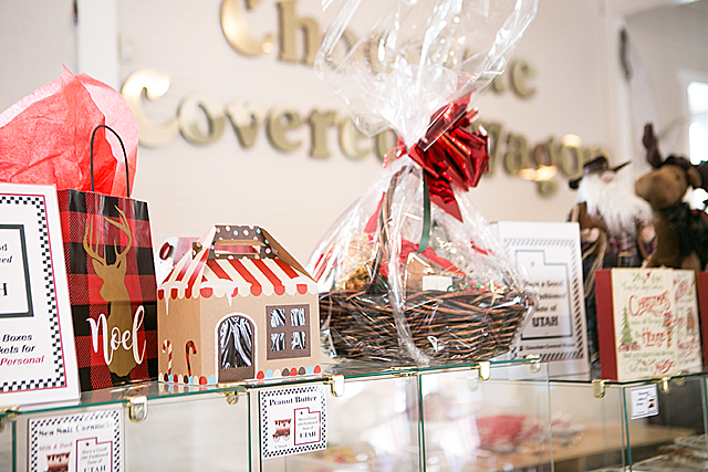 chocolate covered wagon in gardner village