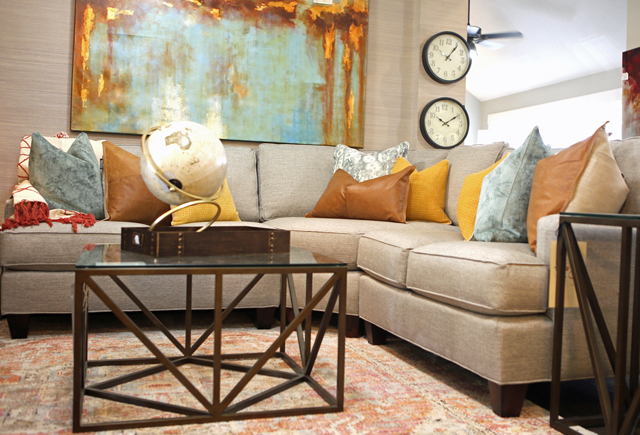 gray sectional