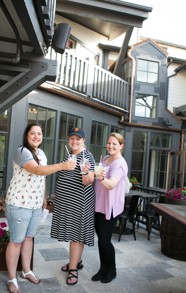 cheers toast at Mill Plaza