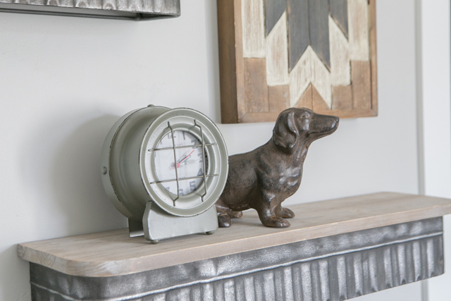 home decor dog clock
