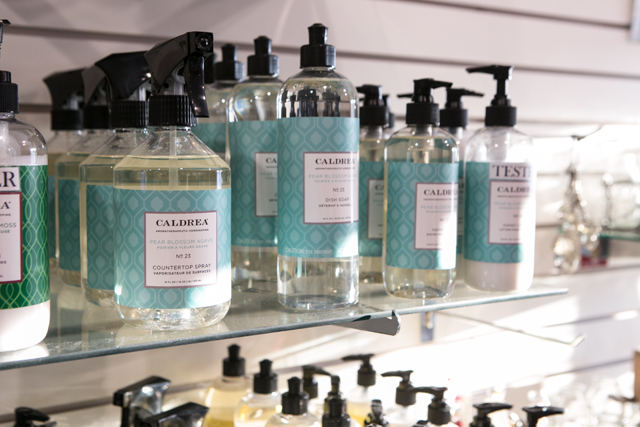 cleaning supplies from Celebrations by modern display