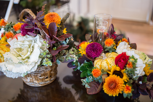 make fresh thanksgiving centerpieces 