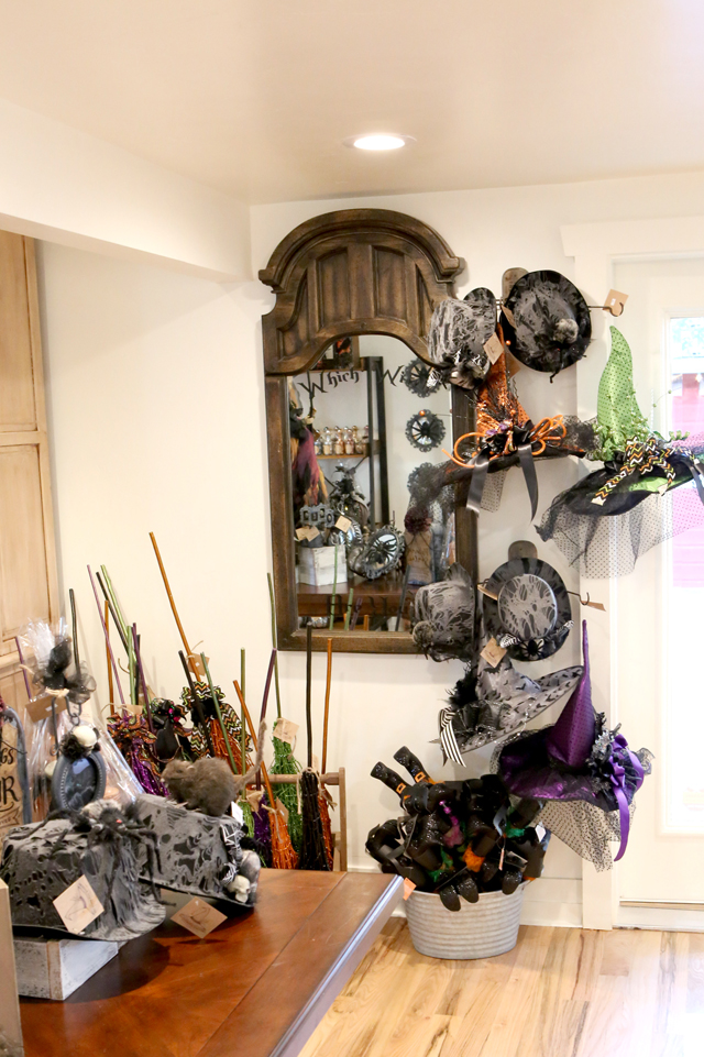 witch hats top hats brooms